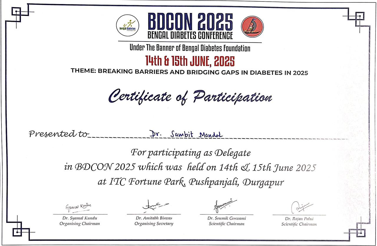 Dr Sambit Mondal treating patient in Bankura clinic