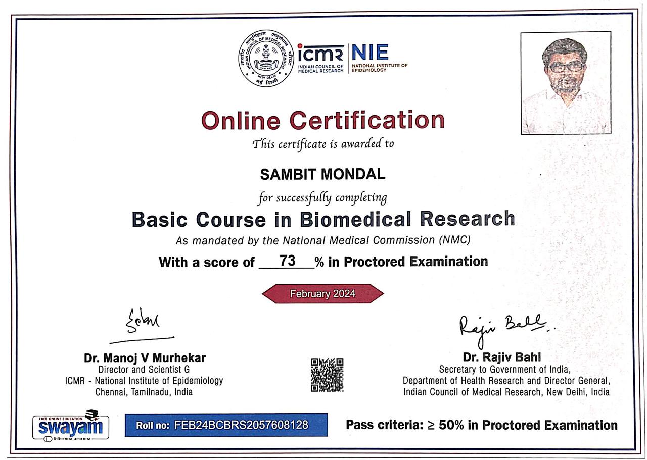 Dr Sambit Mondal treating patient in Bankura clinic