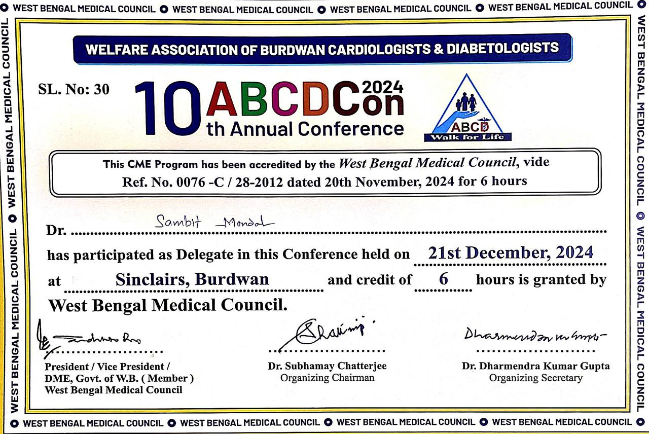 Dr Sambit Mondal treating patient in Bankura clinic